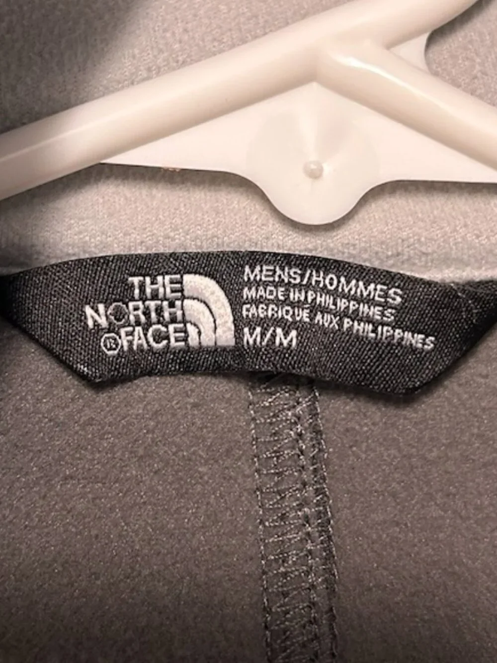 The North Face Gray Softshell Full Zip Sweatshirt Jacket Outdoor Men's Size M‎